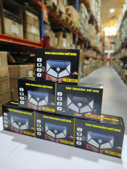 Aplique luz solar con sensor 100 LED