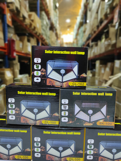 Aplique luz solar con sensor 100 LED