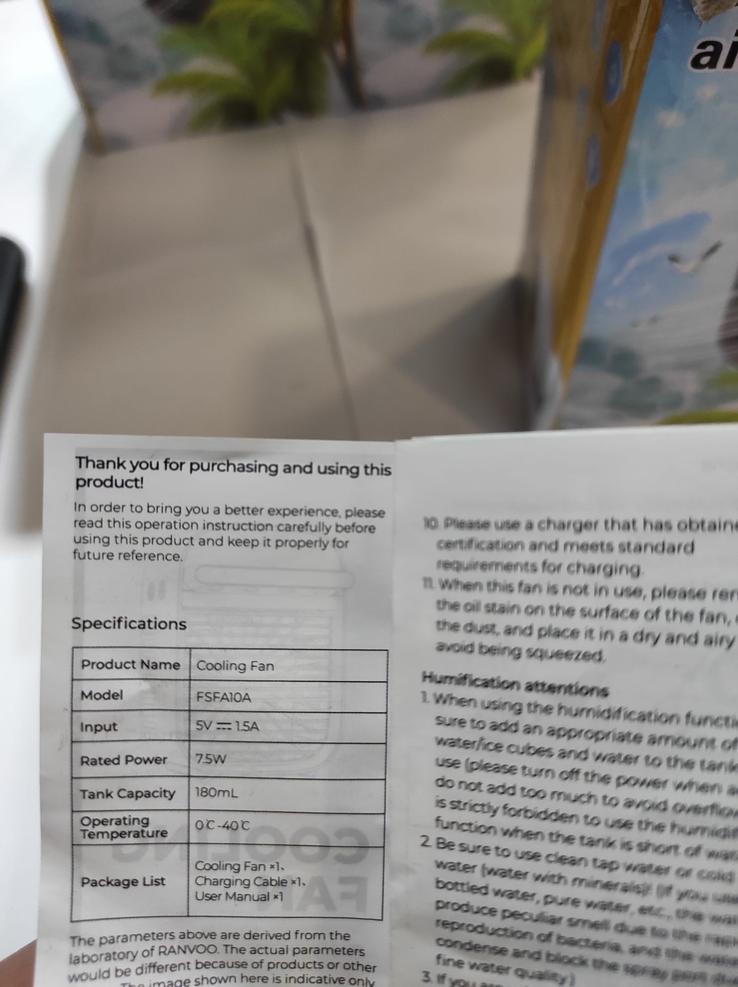 Mini aire acondicionado portátil