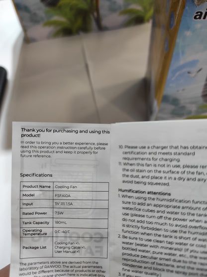 Mini aire acondicionado portátil